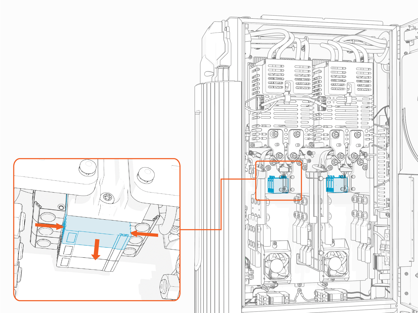 Technical illustration depicts the procedural step.