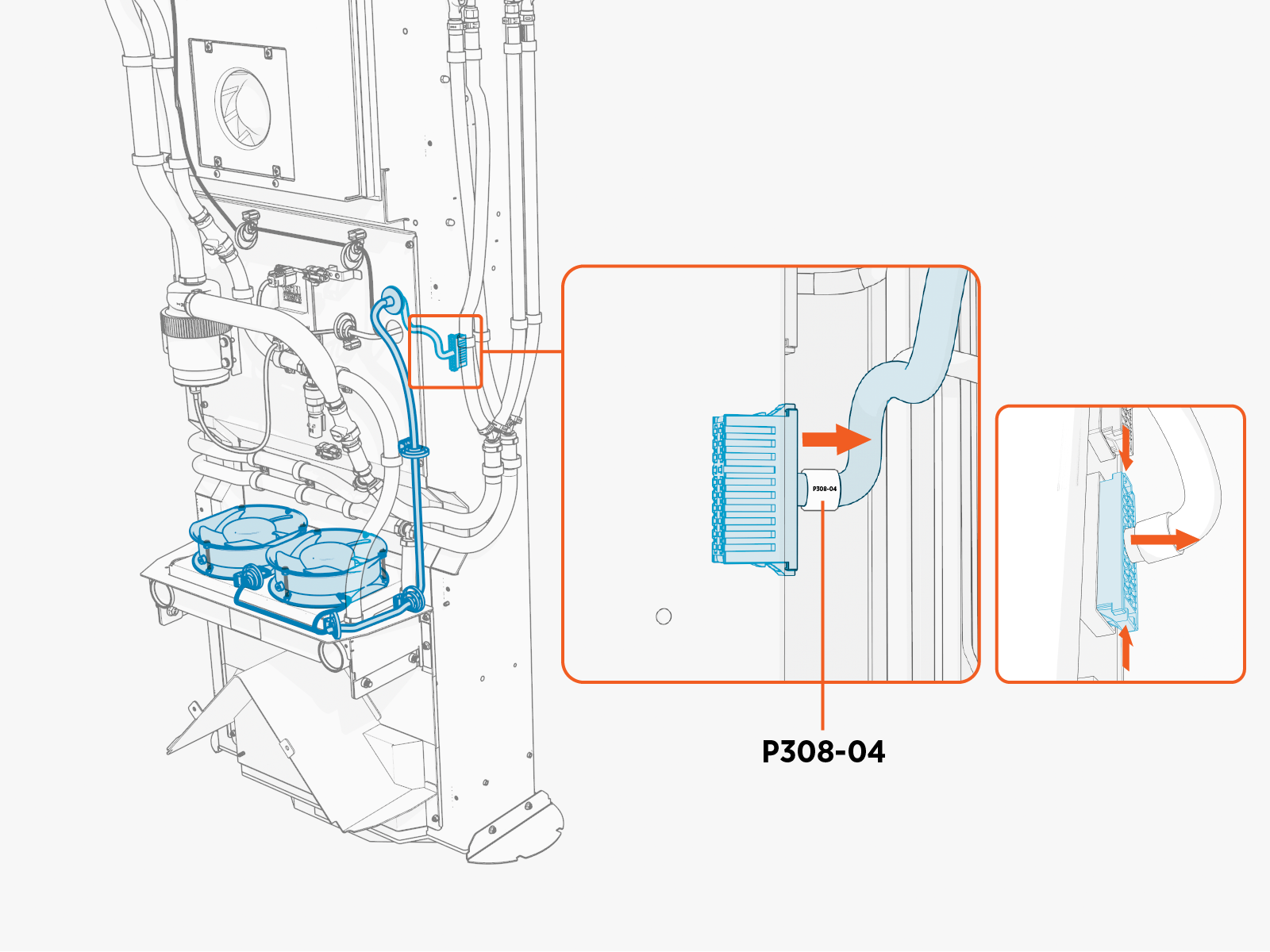 Technical illustration depicts the procedural step.