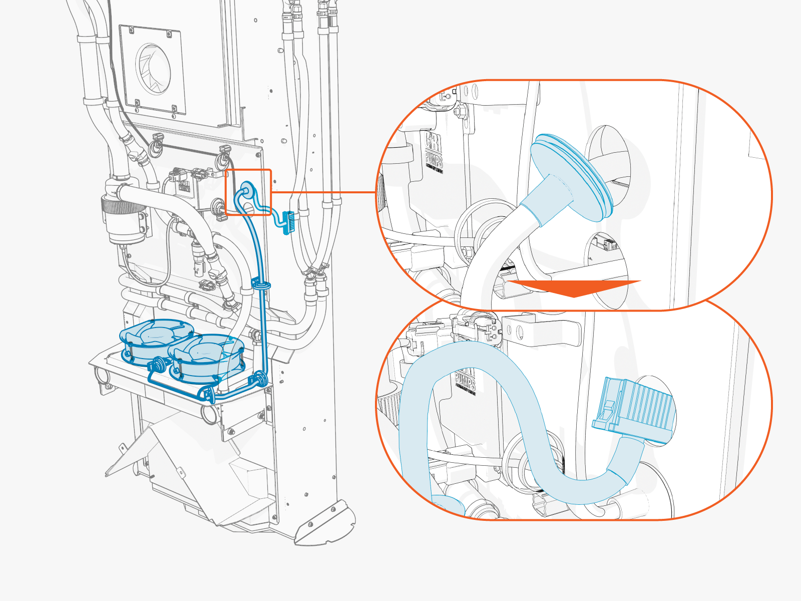 Technical illustration depicts the procedural step.