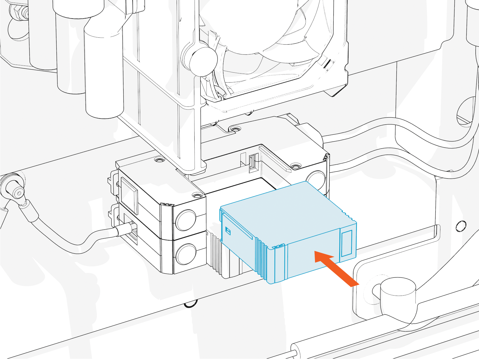 Technical illustration depicts the procedural step.