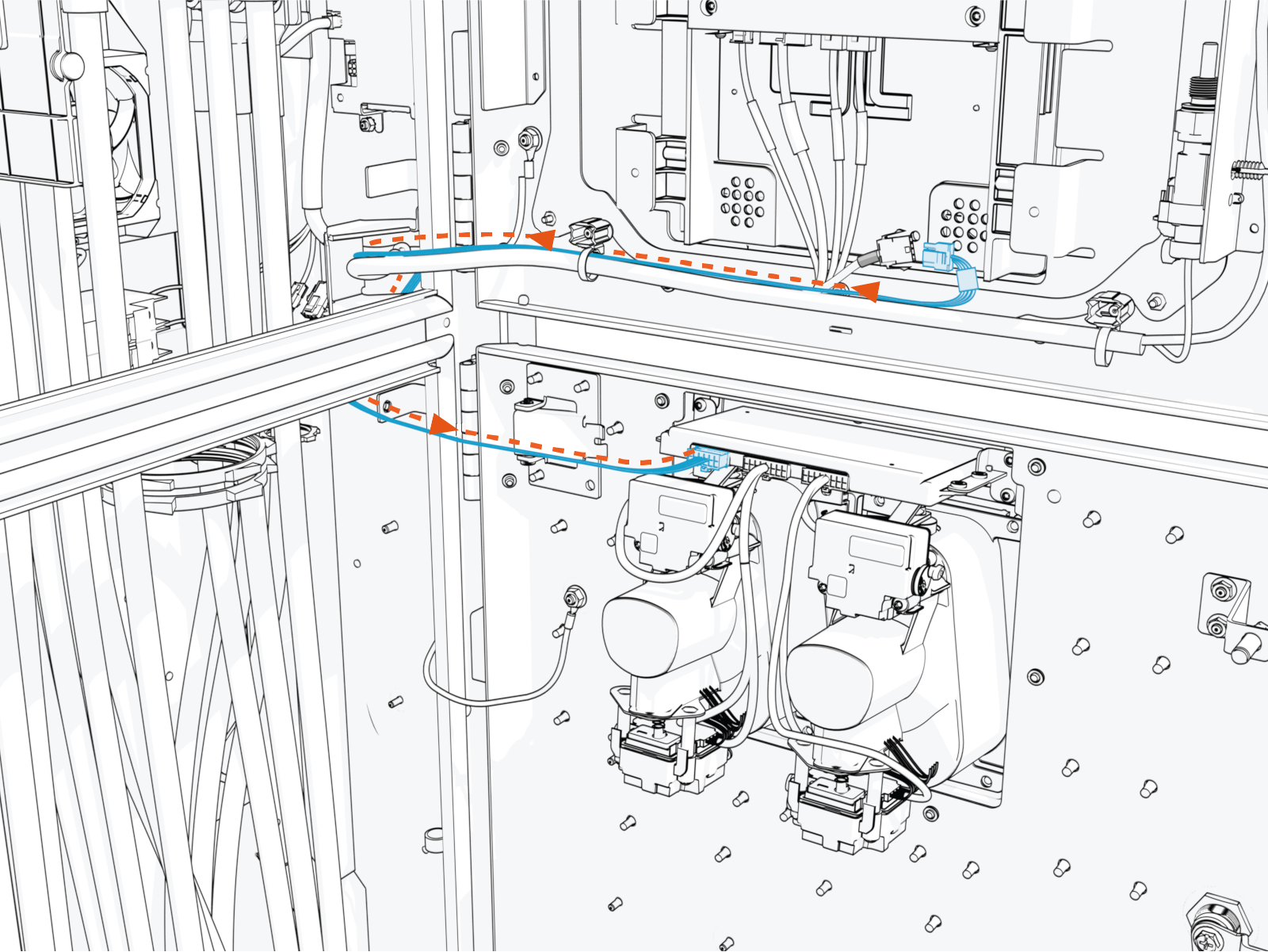 Technical illustration depicts the procedural step.