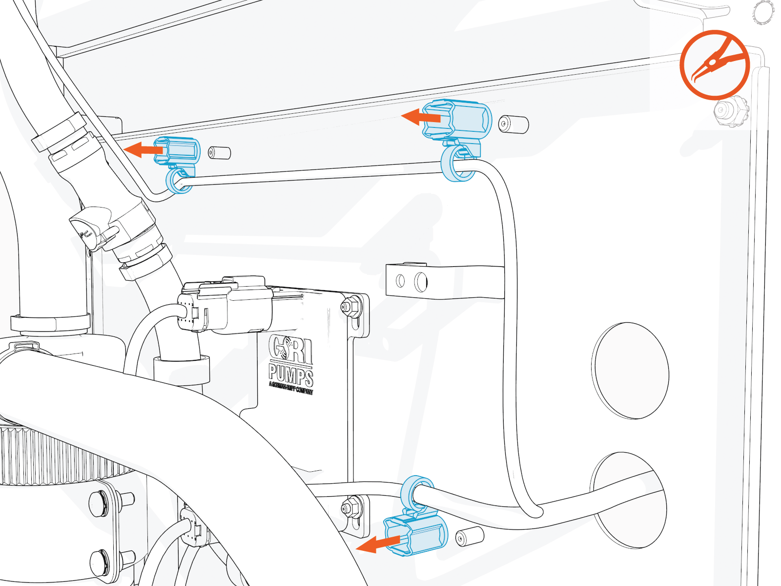 Technical illustration depicts the procedural step.