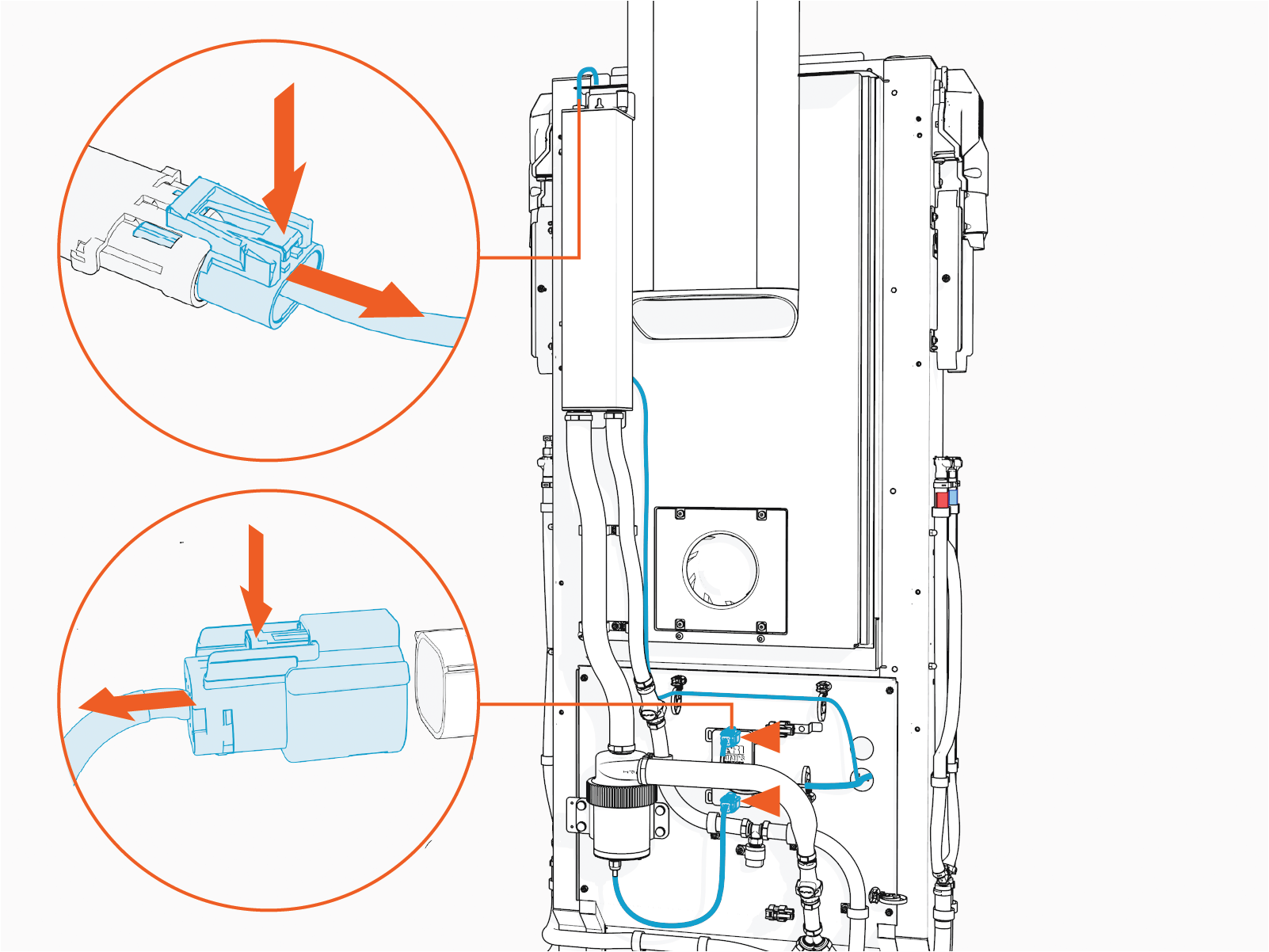 Technical illustration depicts the procedural step.