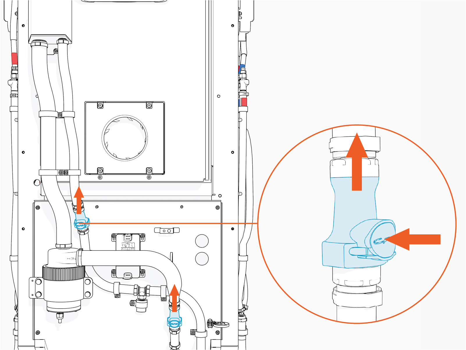 Technical illustration depicts the procedural step.