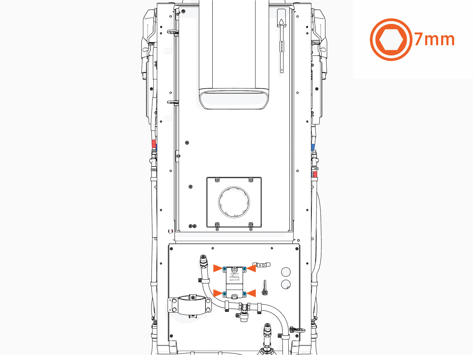 Technical illustration depicts the procedural step.