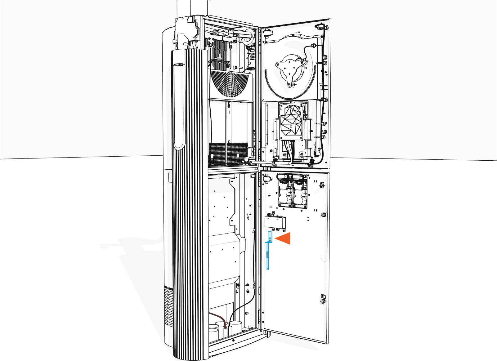 Technical illustration depicts the procedural step.