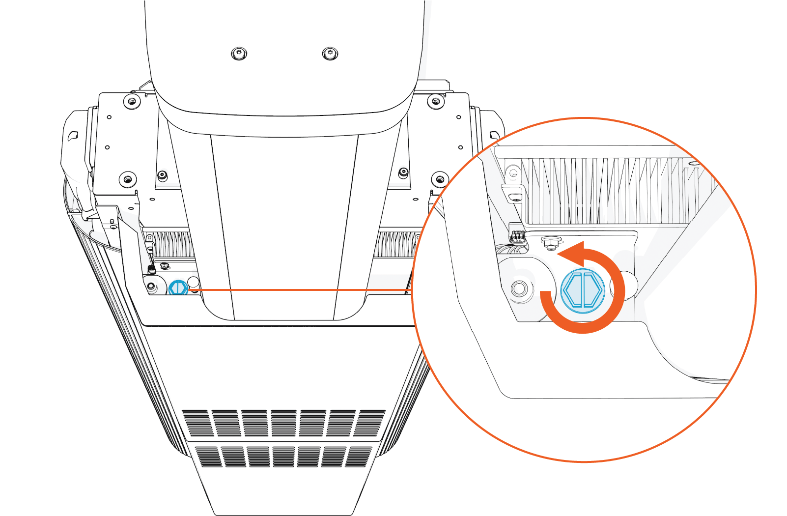 Technical illustration depicts the procedural step.