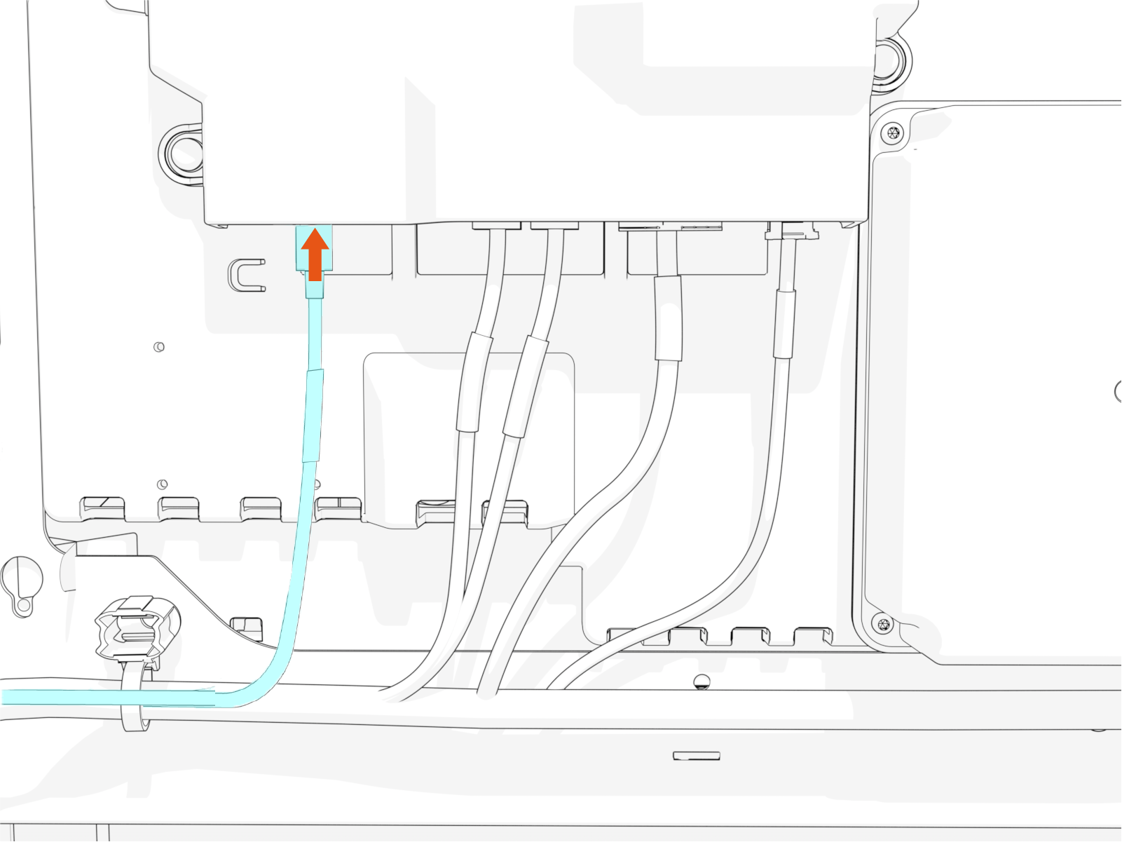 Technical illustration depicts the procedural step.