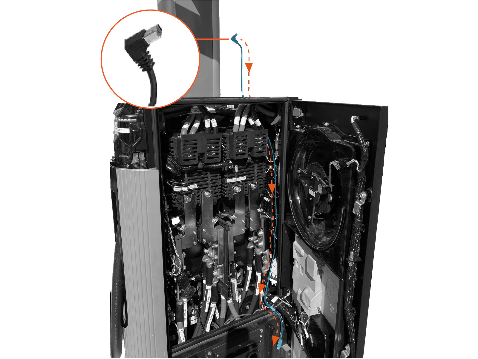 Technical illustration depicts the procedural step.