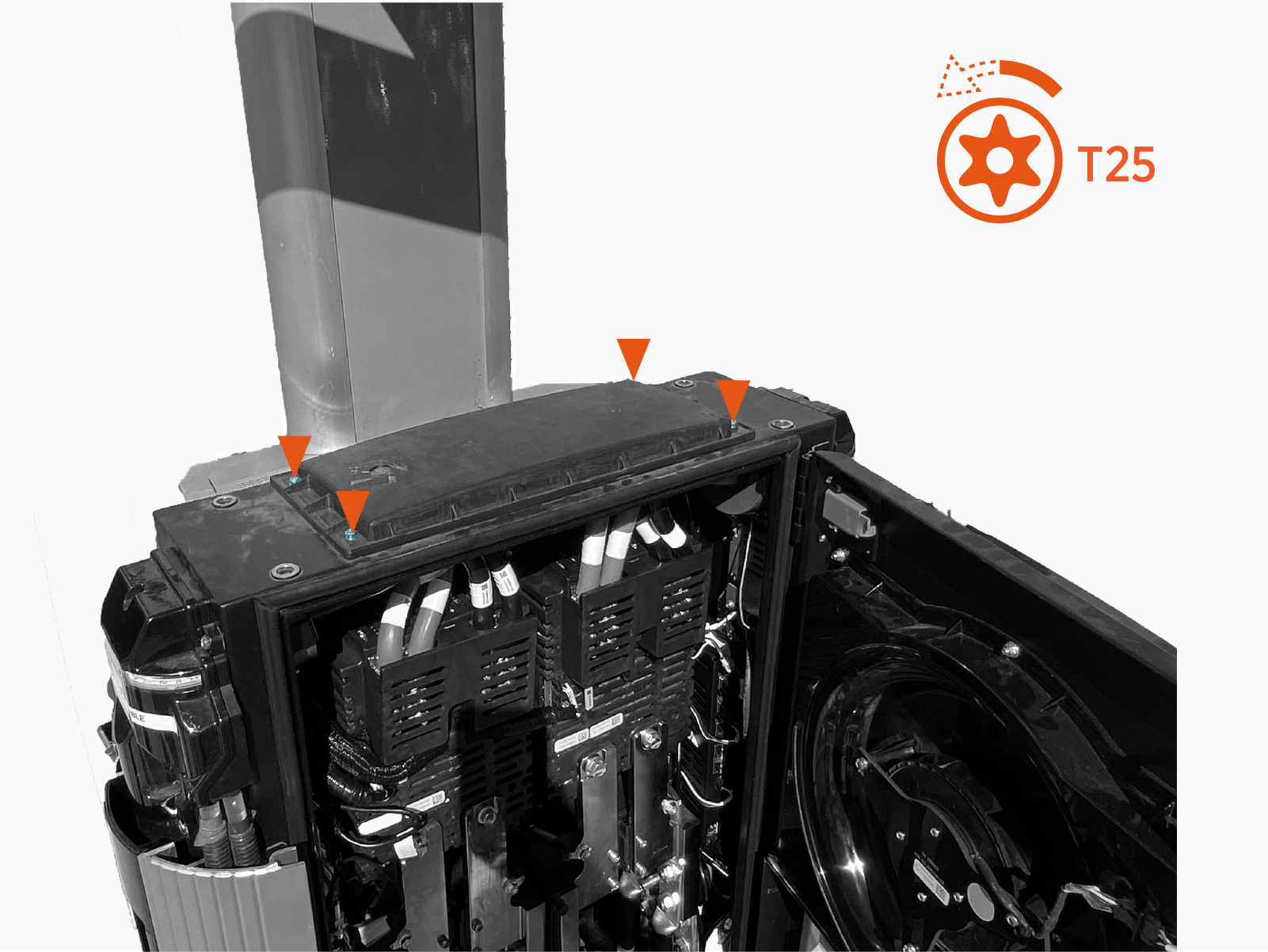 Technical illustration depicts the procedural step.