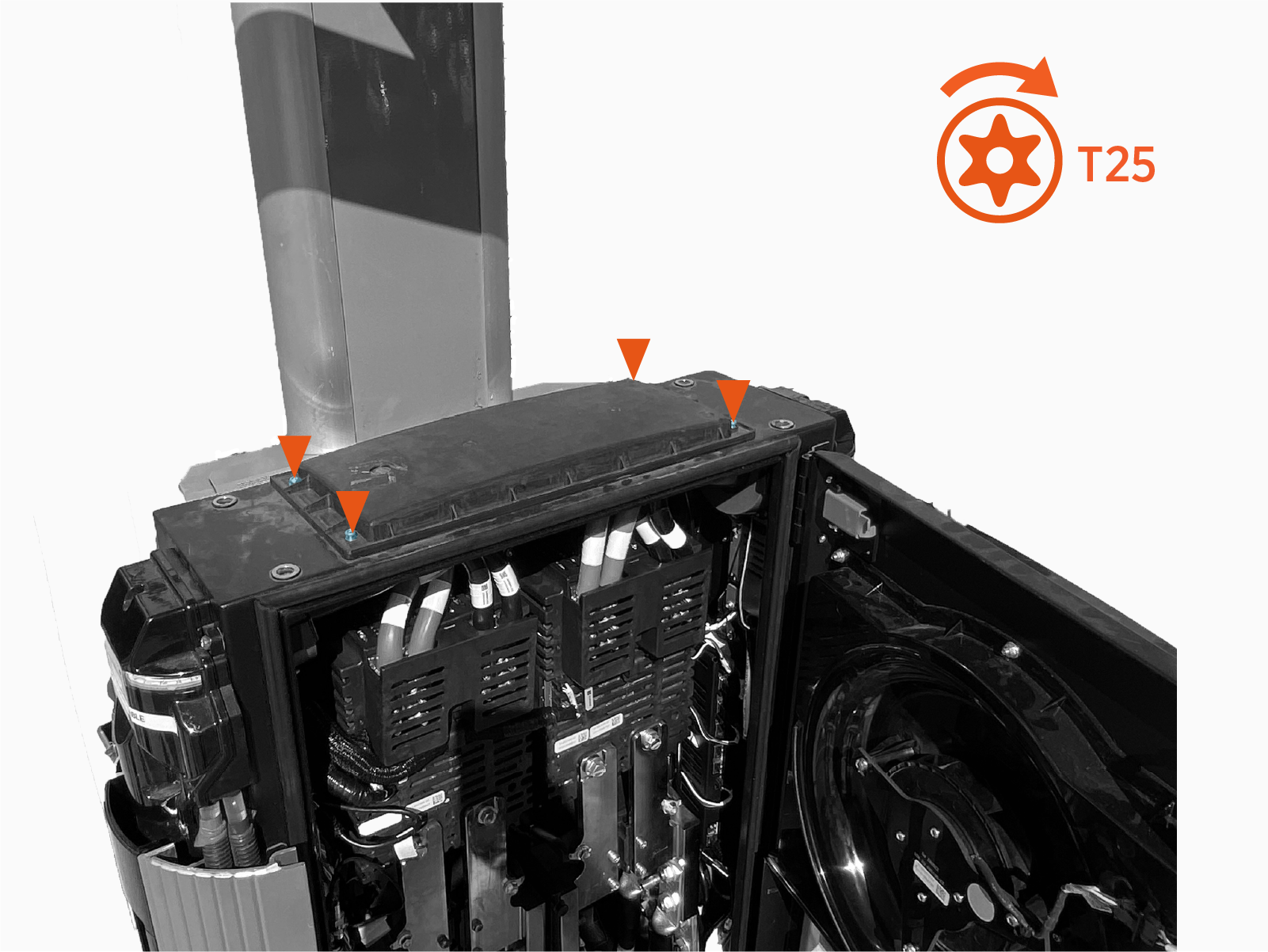 Technical illustration depicts the procedural step.