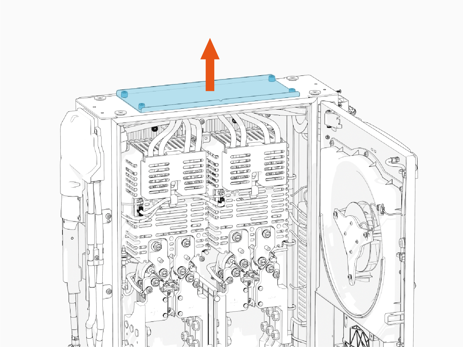 Technical illustration depicts the procedural step.
