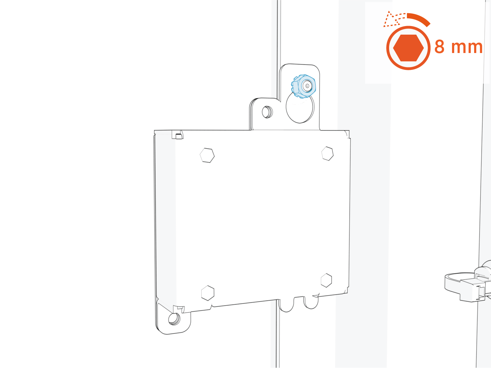 Technical illustration depicts the procedural step.