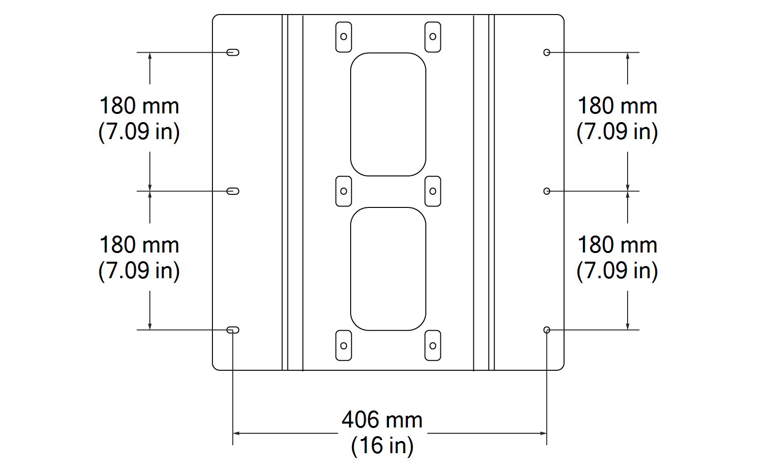 Wall or Overhead-Mount Specifications