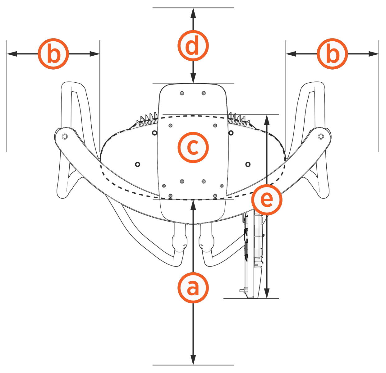Power Link 1000 clearances required.