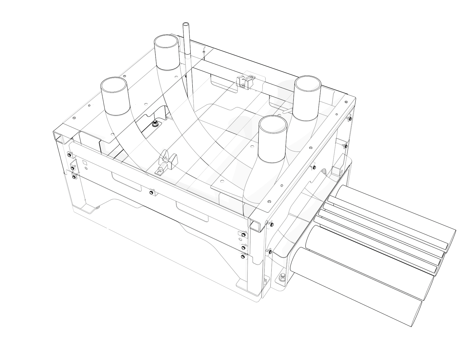 Use a flexible conduit to route wiring from the Surface Conduit Entry gland plate into the pedestal gland plate
