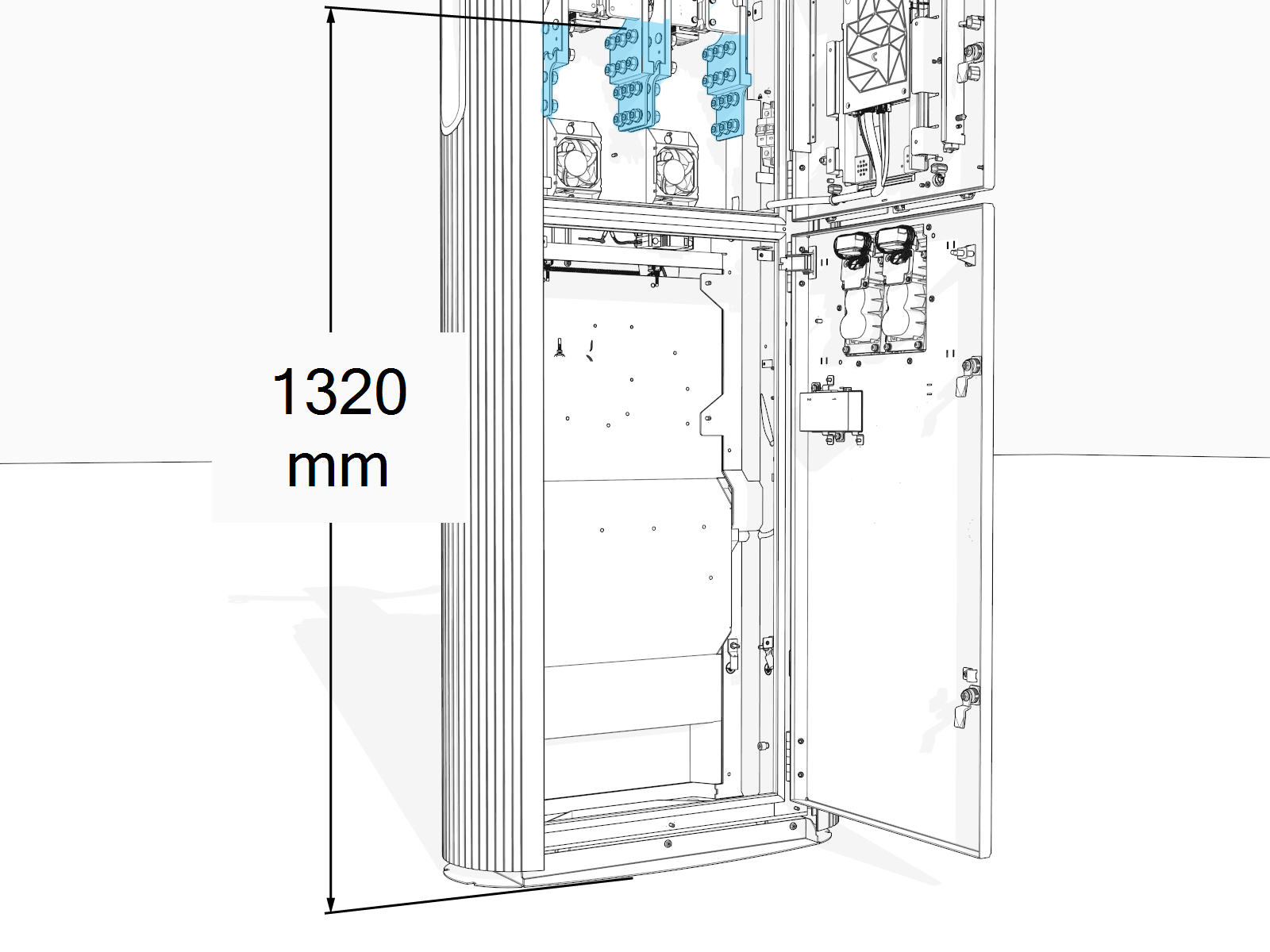 Power Link 2000 bus bar height