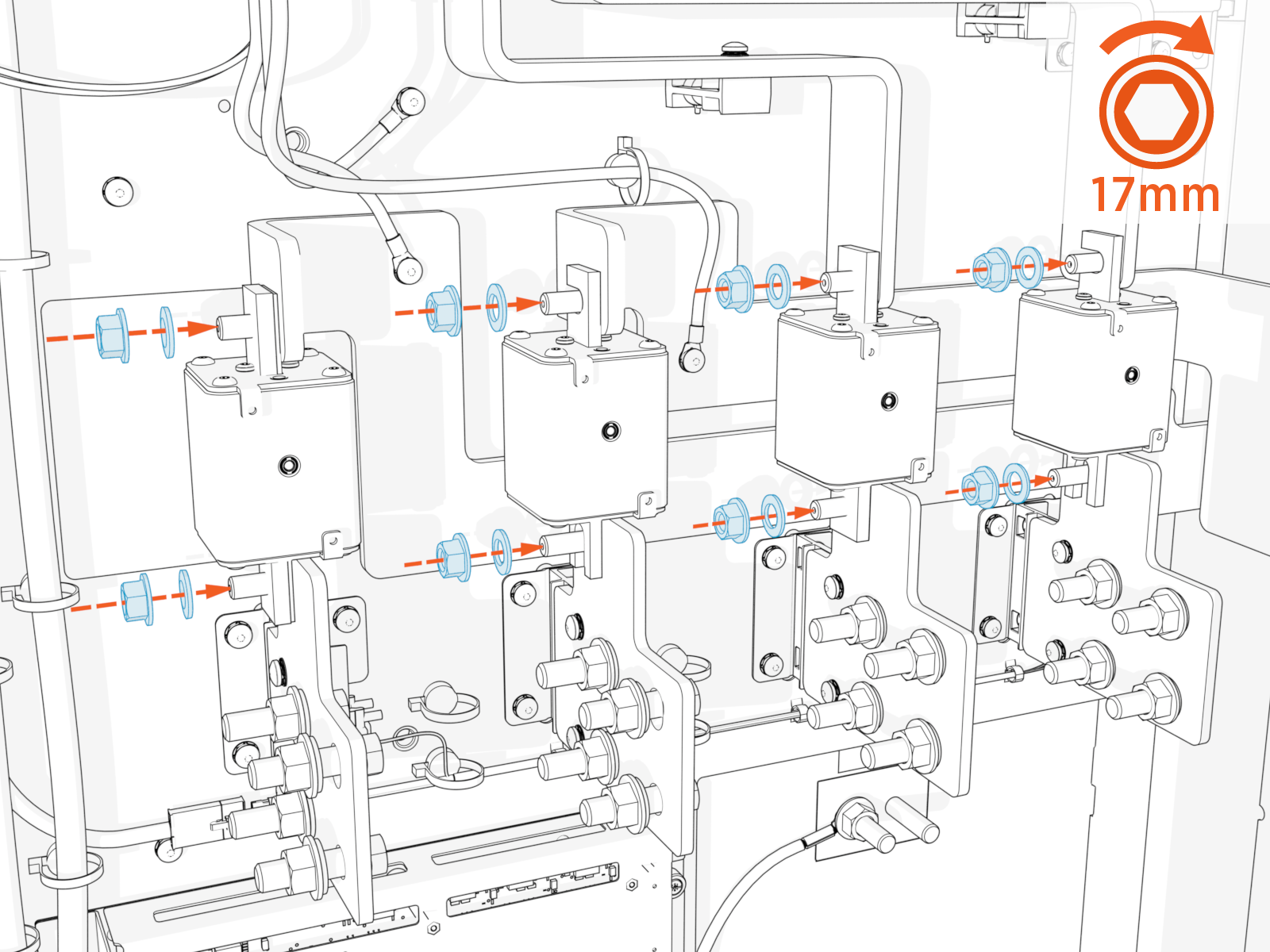 Technical illustration depicts the procedural step.