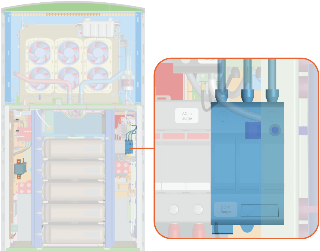 DC input surge suppressor.