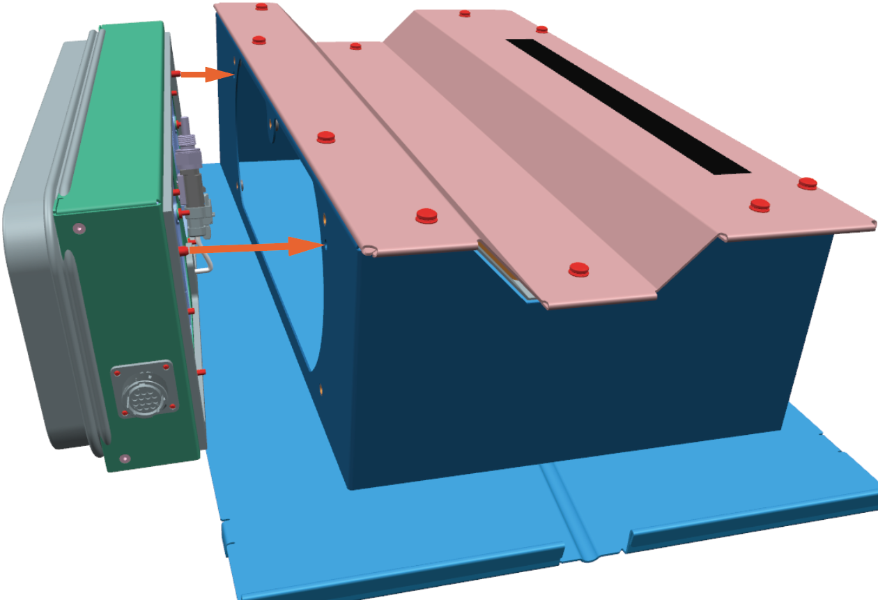 While reinstalling, align and seat the fan tray using the alignment pins.