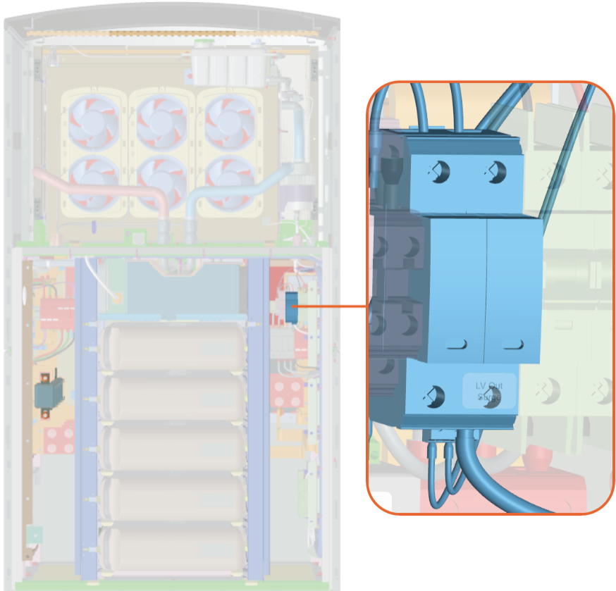 Low voltage (LV) output surge suppressor.