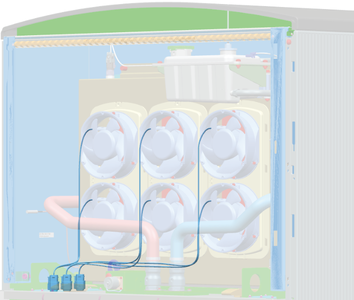 Disconnect the fan cable