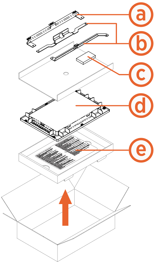 Labeled diagram of product, tools or parts.