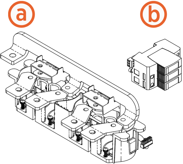 Kit components for a dual input contactor