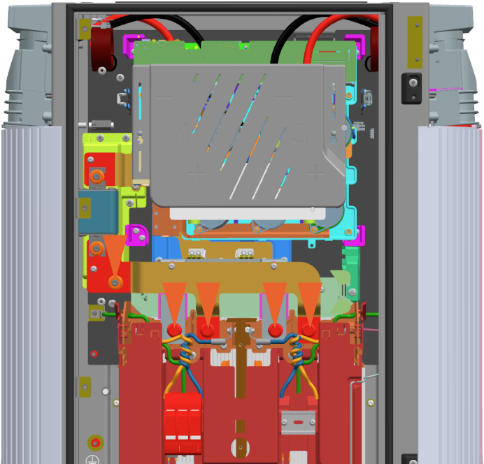 Remove the five M10 hex fasteners using a 17 mm socket