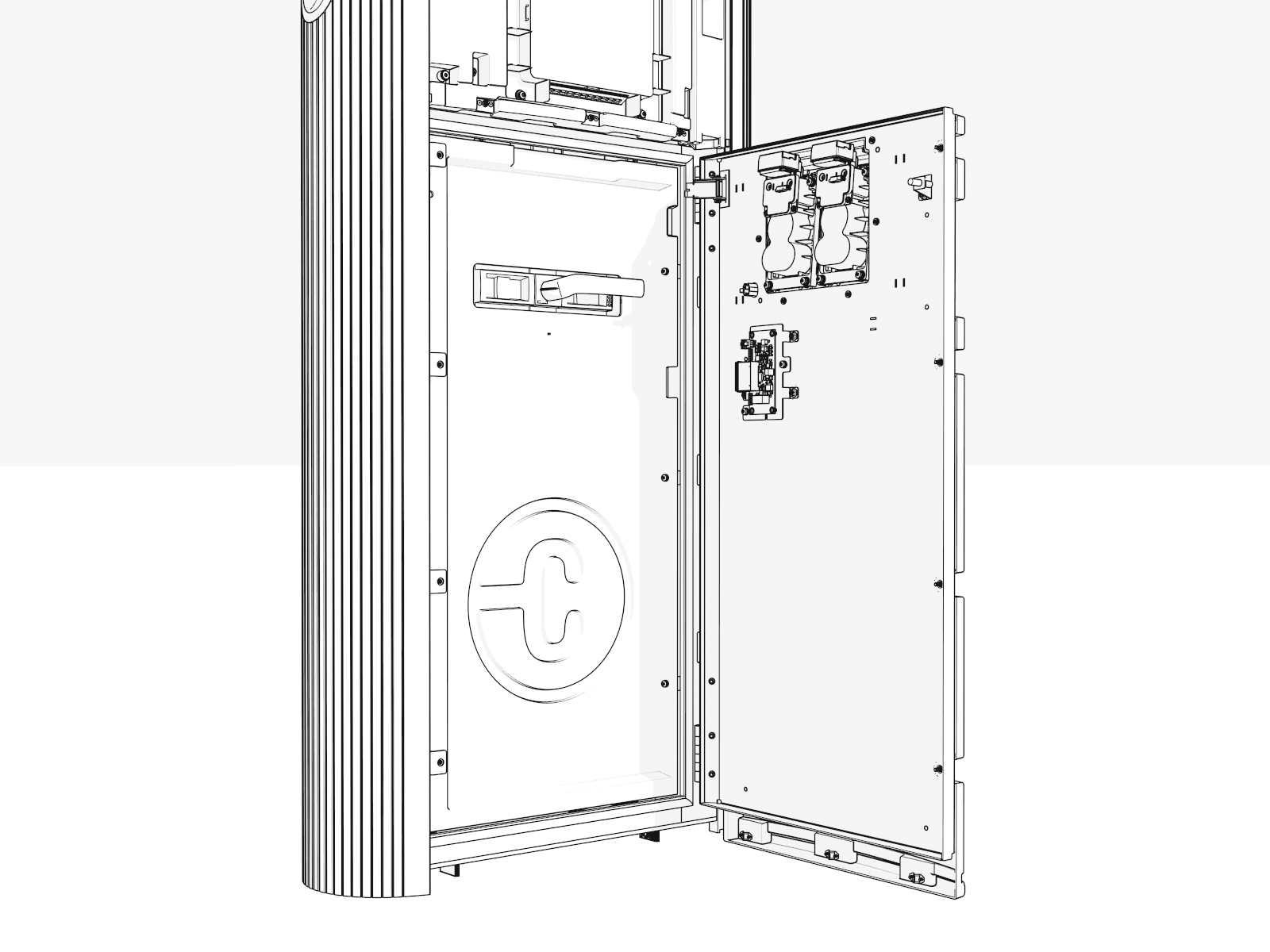 Pull the maintenance switch to off position