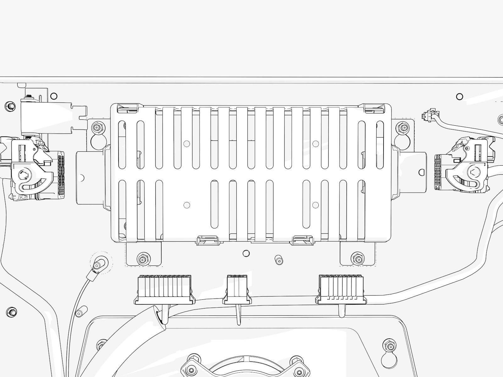 Loosen the four M5 nuts using 8 mm socket and while reinstalling torque the nuts to 4.5 Nm or 40 in-lb