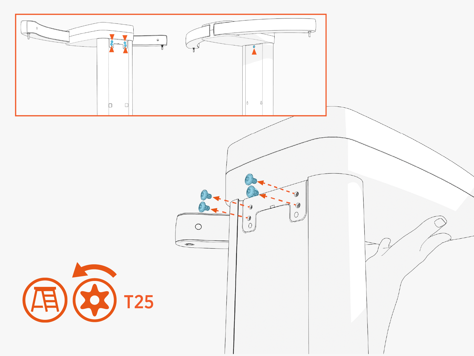 Technical illustration depicts the procedural step.