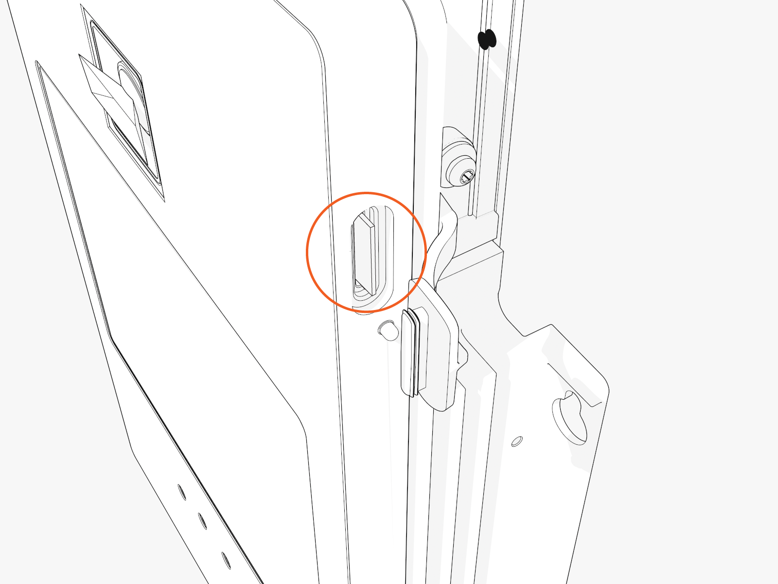 Push in the SIM card to partially eject it.