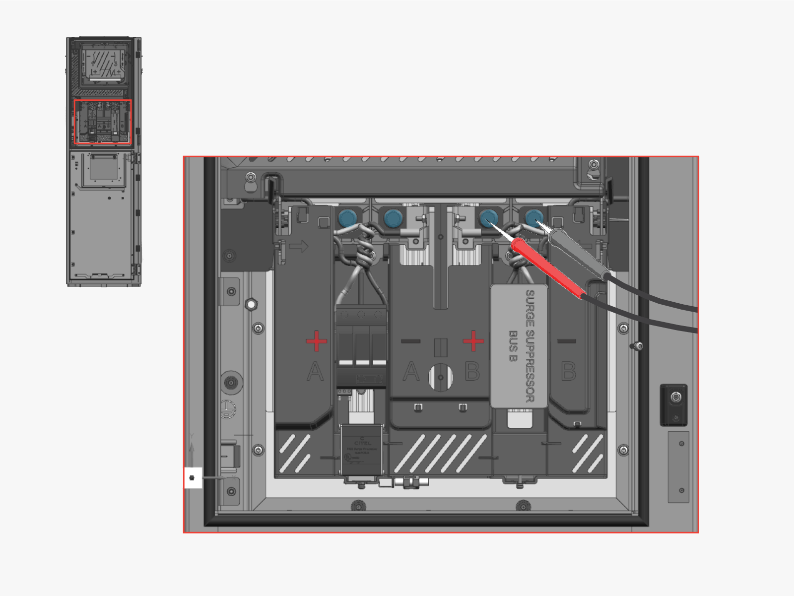 Technical illustration depicts the procedural step.