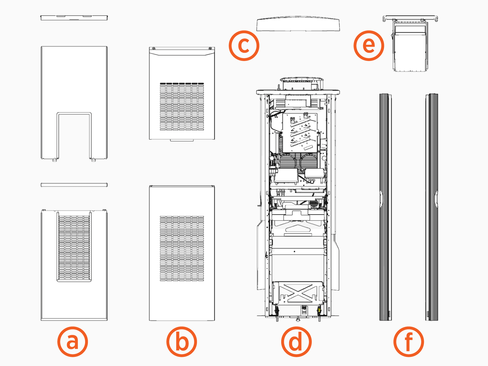 Labeled diagram of product, tools or parts.