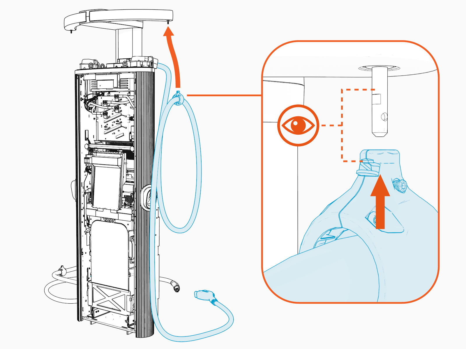Technical illustration depicts the procedural step.
