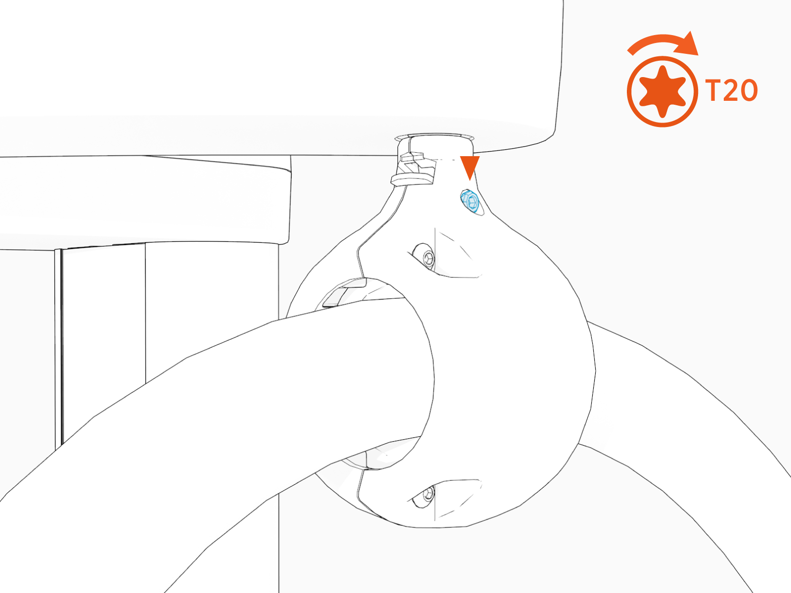 Technical illustration depicts the procedural step.