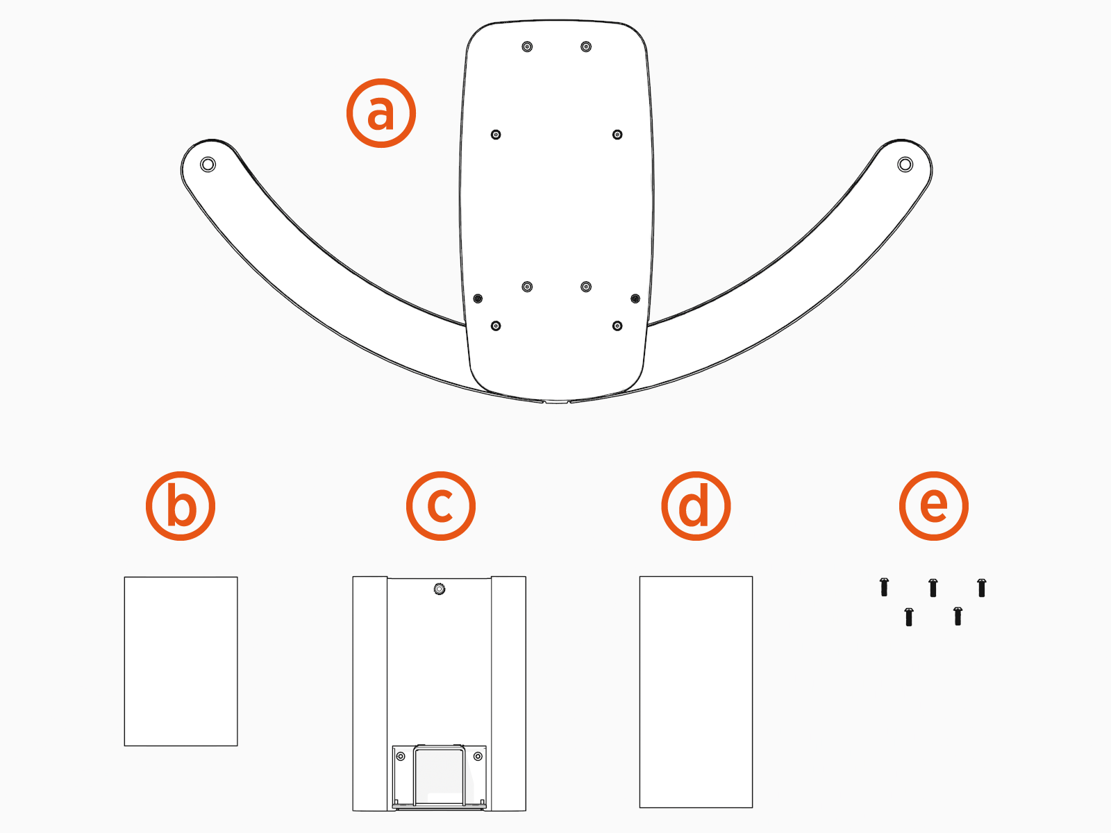 Labeled diagram of product, tools or parts.