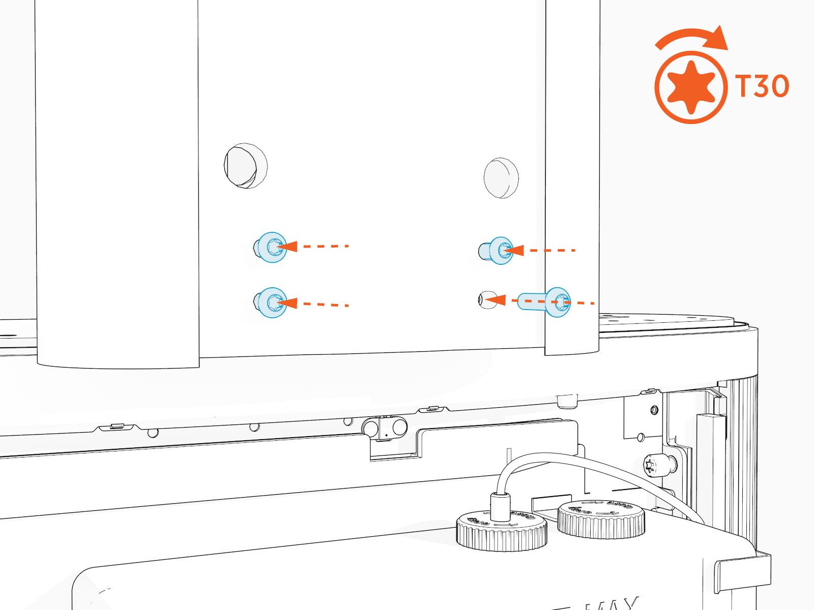 Technical illustration depicts the procedural step.