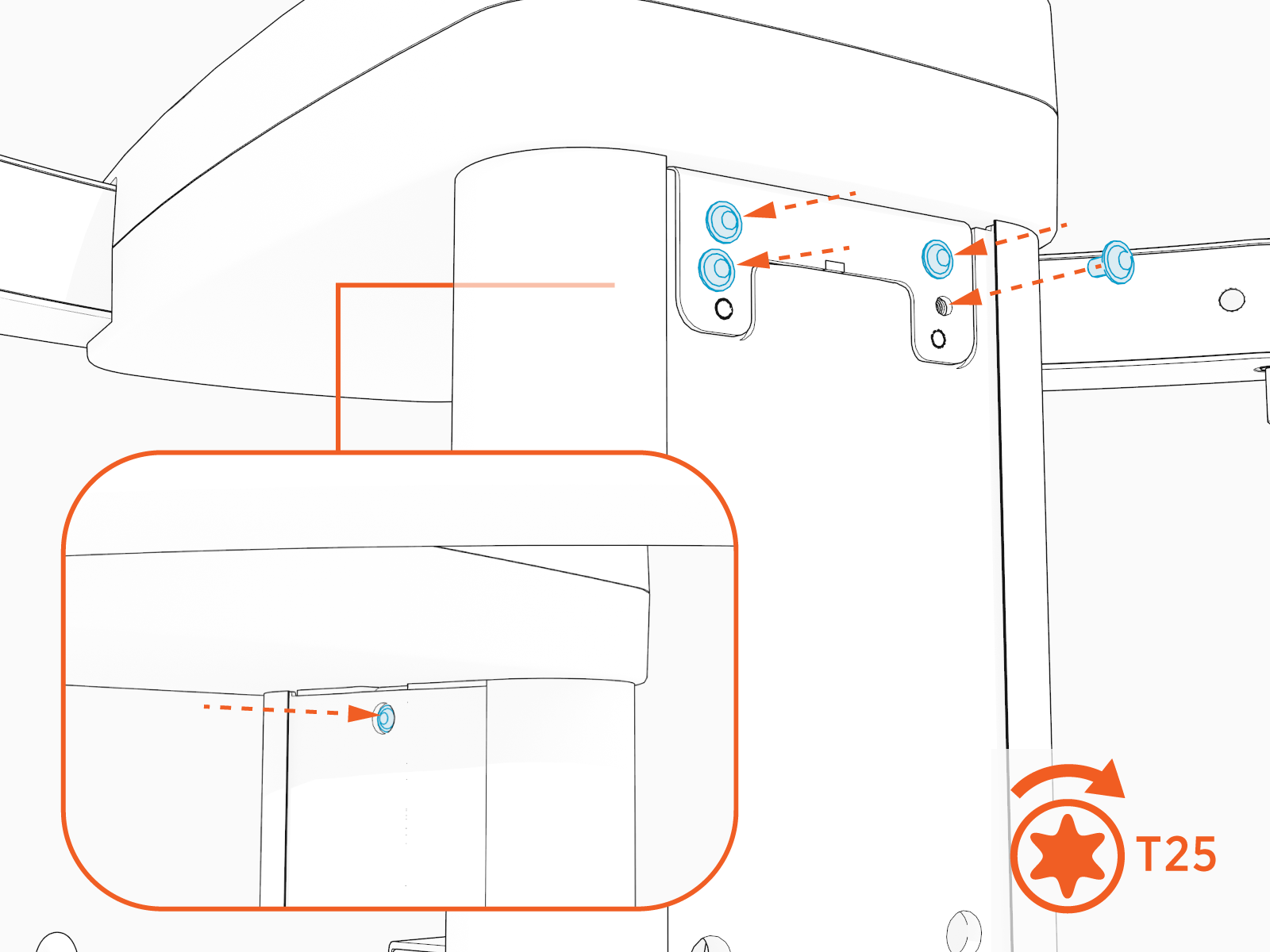 Technical illustration depicts the procedural step.