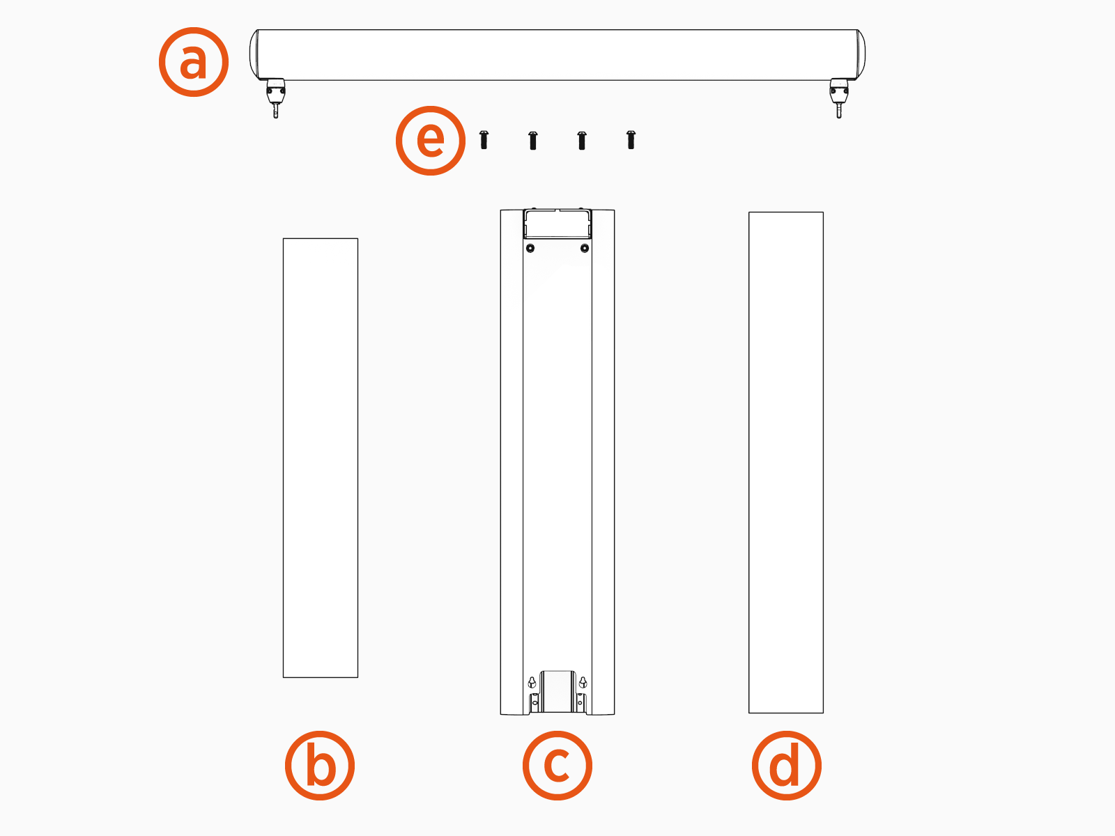 Labeled diagram of product, tools or parts.