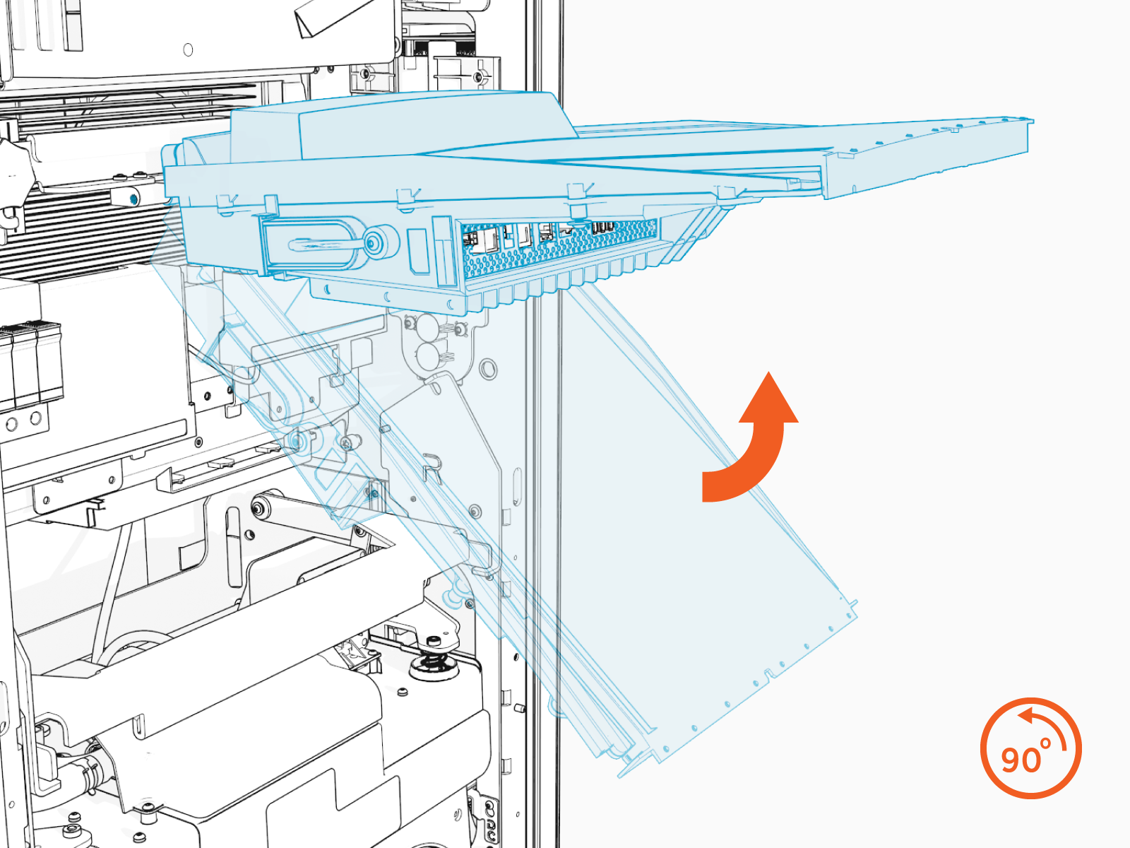 Technical illustration depicts the procedural step.