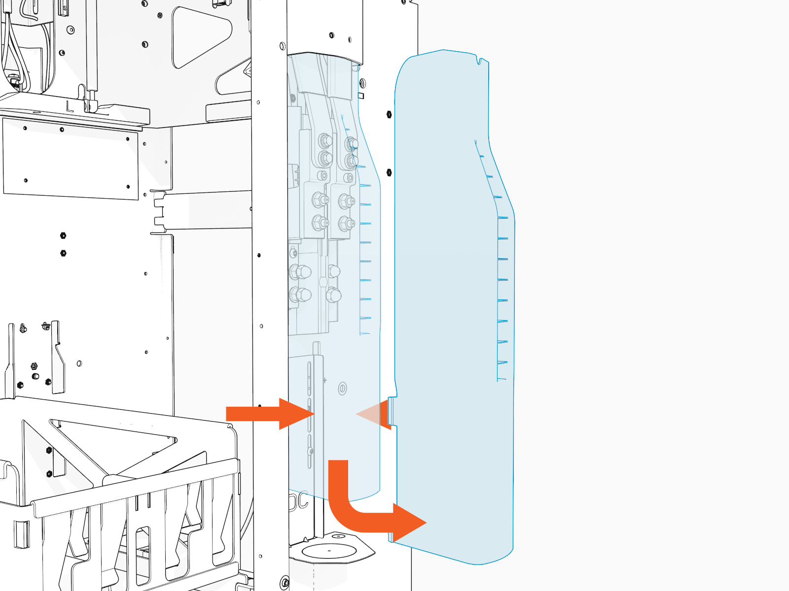Technical illustration depicts the procedural step.