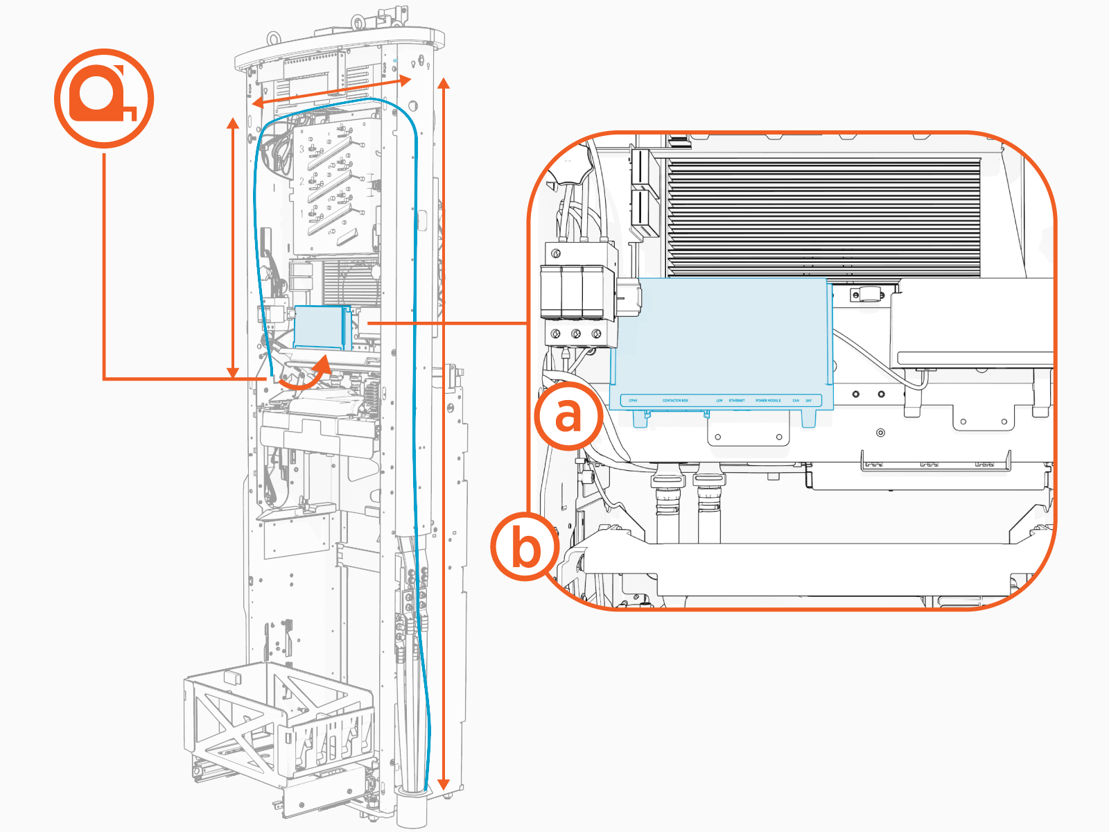Technical illustration depicts the procedural step.