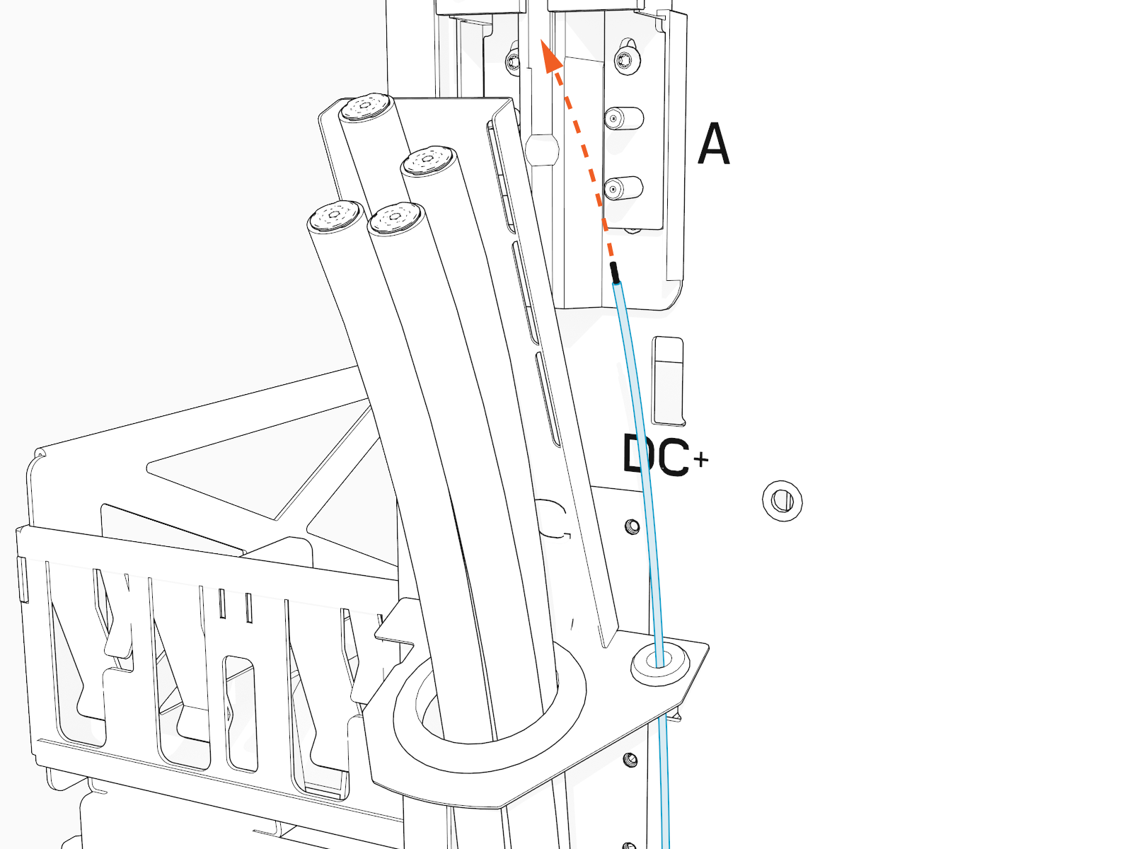 Technical illustration depicts the procedural step.