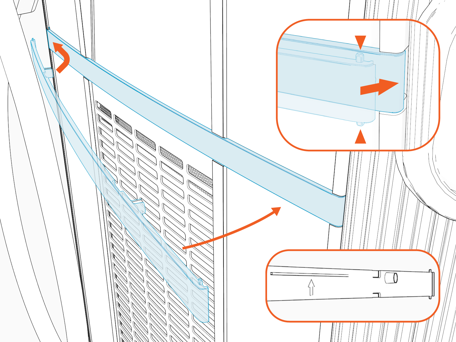 Technical illustration depicts the procedural step.