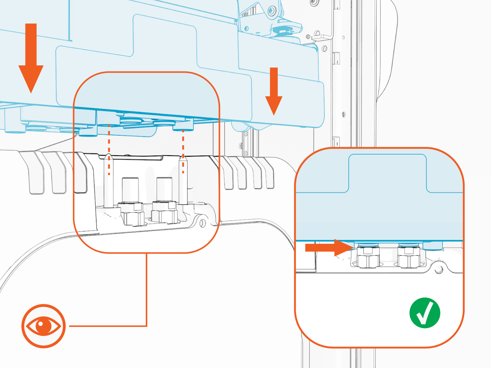 Technical illustration depicts the procedural step.
