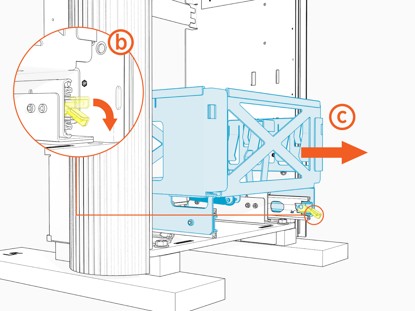 Technical illustration depicts the procedural step.