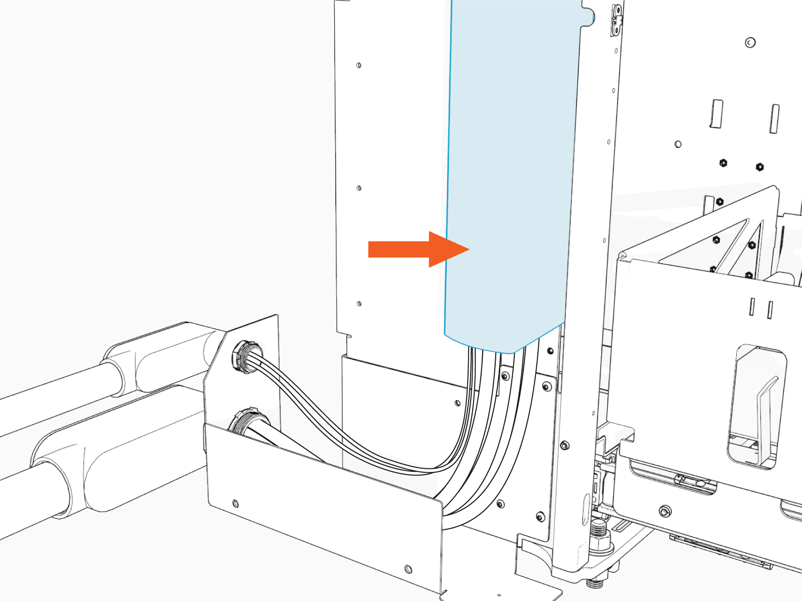 Technical illustration depicts the procedural step.