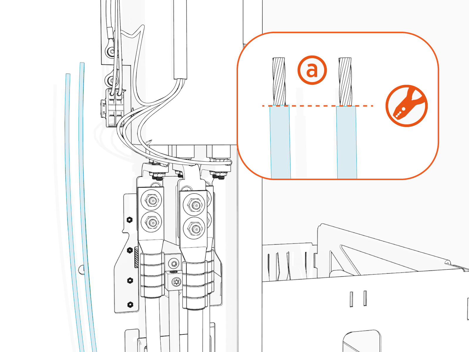 Technical illustration depicts the procedural step.
